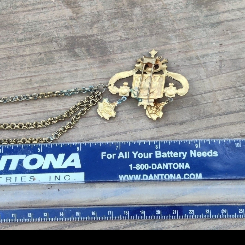 Antique Victorian Ruby Chatelaine - image 4